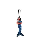 Beaded Mermaid Hanging Siren Figurine Ornament Czech Glass Seed Bead Dan... - $19.79