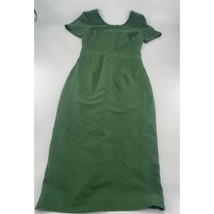 Boden Dress Womens Size 8 R Forest Green Midi Cotton Lined Pencil Career... - $36.15