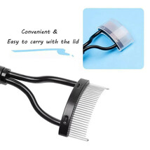 2xEyelash Curler Beauty Makeup Lash Separator Metal Brush Comb Mascara C... - $7.90