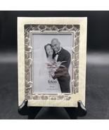 Fetco 4x6 Open Silver Hearts w/ Faux Diamonds Metal Picture Frames - £7.43 GBP
