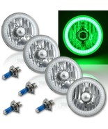 5-3/4 SMD Green LED Angel Eye Halo Crystal Clear Headlight Halogen Bulb ... - $199.95