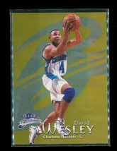 1998-99 Fleer Brilliants Gold David Wesley /99 33G Charlotte Hornets Bas... - $44.54