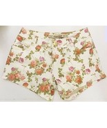 Zara Trafaluc Shorts Premium Quality Stretch Off White Floral Print sz 2... - $264.35 MXN