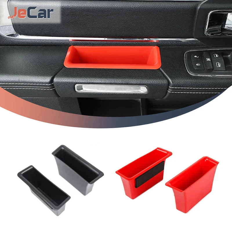 ABS Car Door Armrest Storage Box Multifunctional Stowing Tidying For Dodge RAM - £24.05 GBP