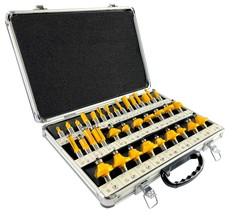 35 Piece EDM ROUTER BIT SET - 1/2&quot; Shank - Tungsten Carbide Bits - Alumi... - $49.99