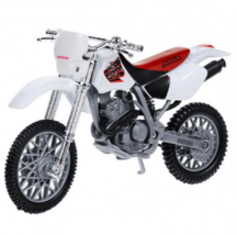 Honda XR400R White/ Red Motorcycle Model, Motormax Scale 1:18 - £31.43 GBP