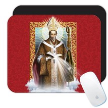 Saint Ildephonsus of Toledo : Gift Mousepad Catholic Saints Religious Saint Holy - £10.47 GBP