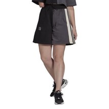 Adidas Women Originals Split Trefoil Shorts HT5975 Black Gray White Size... - $40.00