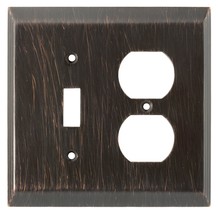 126391 Venetian Bronze Stately Single Switch / Duplex Cover Wall Plate - $25.99