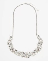 NWT LOFT  Silver Tone &quot;Snowstorm&quot; Statement Collar Necklace - £21.24 GBP