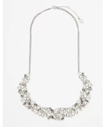 NWT LOFT  Silver Tone &quot;Snowstorm&quot; Statement Collar Necklace - £21.29 GBP