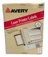 Avery Easy Peel Mailing Address Labels Laser 1 x 4 White 500/Pack 5261 - £10.33 GBP