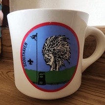 Vintage Boy Scouts of America Mug Cup Ceramic BSA Scouthaven See Pictures - $9.48