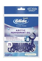 Oral B Glide Floss Picks, Arctic Peppermint Oil, Pack of 75 Floss Picks - $7.79