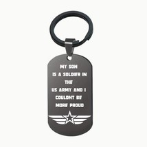 Military Pride Keychain - My Son/Daughter is a US Army Soldier and I couldn&#39;t be - £7.85 GBP