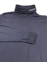 Vtg Adidas Black Long Sleeve Mock Turtleneck Shirt Men’s L Embroidered T... - £31.81 GBP