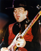 Stevie Ray Vaughan Photo 16x20 Canvas Giclee With Guitar - $69.99