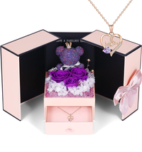 Mother&#39;s Day Gifts for Mom Her Wife, Preserved Rose Gifts Set Includes Necklace - £28.67 GBP