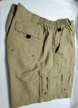 World Wide Sportsman Mens Size 46 Shorts Khaki Elastic Waist Nylon Fishing - $22.75