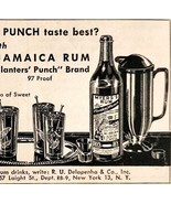 1947 Myers Planters Punch Jamaica Rum Advertisement Distillery Vintage D... - $28.05 CAD