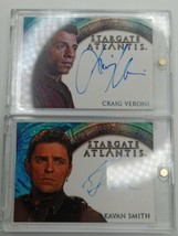 Stargate Atlantis Season One Kavan Smith Craig Veroni Autograph Card Lot - £35.91 GBP