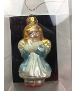 Unique Treasures Hand Crafted Glass Christmas Tree Ornament Angel - £19.04 GBP