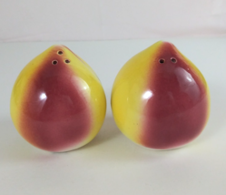 Vintage Shiny Ripe Peaches Salt &amp; Pepper Shakers Japan - €11,73 EUR