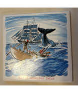 VTG Early Whaling Days Ceramic Tile Trivet Screencraft West Yarmouth Cap... - $273.56 MXN