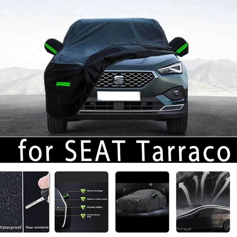 For SEAT Tarraco Outdoor Protection Full Car Covers Snow Cover Sunshade - £76.11 GBP