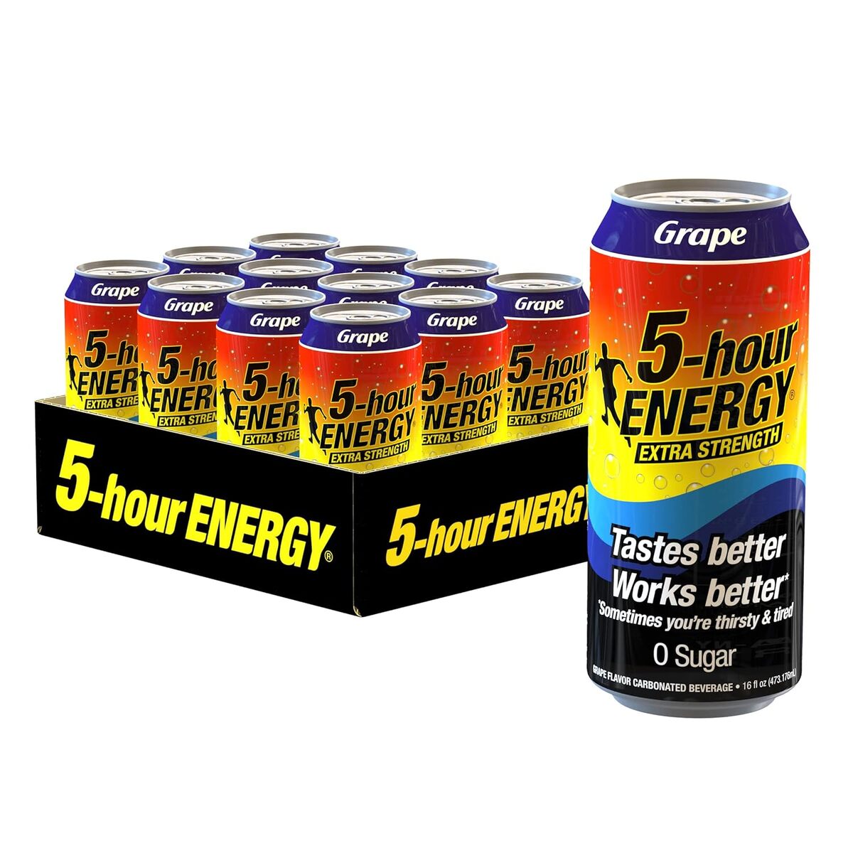 5-hour ENERGY Extra Strength Energy Drink | Grape Flavor (16 Fl Oz (Pack... - $33.95