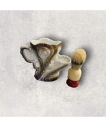 Mens Shaving Cream Set Mug Brush Scuttle Snails Gray Iridescent Victoria... - $41.96 CAD