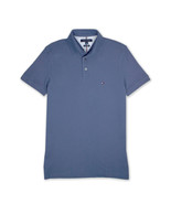 Tommy Hilfiger Mens Faded Blue Mesh Cotton Slim Fit Polo Shirt, Medium M... - $68.81