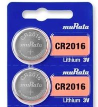 Murata CR2016 Battery DL2016 ECR2016 3V Lithium Coin Cell (10 Batteries) - £3.82 GBP+
