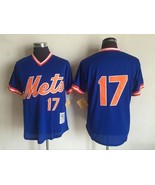 Mets #17 Keith Hernandez Jersey Old Style Uniform Blue - $63.38 CAD