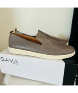 SAVA Nell Flat Italian Leather Slip on Shoe, Size 11.5/12, Euro 42, Gray... - $162.75 CAD