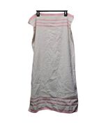 Vintage Cannon White &amp; Pink Terrycloth Bath Towel 50s–60s Made in USA - $631.21 MXN