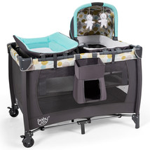 4-In-1ConvertiblePortableBabyPlayard NewbornNapperW/Music &amp; ToysBlue - $251.99