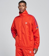 Adidas Originals Men&#39;s 3D Trefoil 3-Stripes Track Top Jacket Active Red Size XL - £63.30 GBP