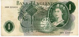 BANK OF ENGLAND ONE POUND NOTE.  Chief Cashier O'Brian    FREE SHIPPING - $11.40