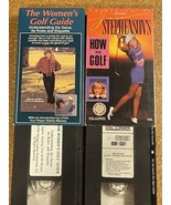 Woman&#39;s Golf Guide &amp; Jan Stephenson&#39;s How To Golf  VHS VCR  Tapes LPGA - $11.84 CAD