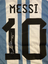 Lionel Messi Signed Soccer Jersey COA &amp; Hologram - £359.71 GBP