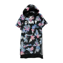 DKNY Sport Womens Floral Logo Short Sleeve Hooded Sweatshirt Dress Size ... - £15.01 GBP