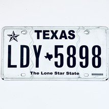  United States Texas Lone Star Passenger License Plate LDY 5898 - £12.65 GBP