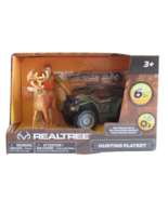 New Realtree 6 Piece Buck Hunting Playset With ATV &amp; Hunter &amp; Buck - £13.27 GBP