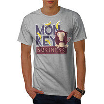 Wellcoda Monkey Business Funny Mens T-shirt, Go Graphic Design Printed Tee - £14.84 GBP+