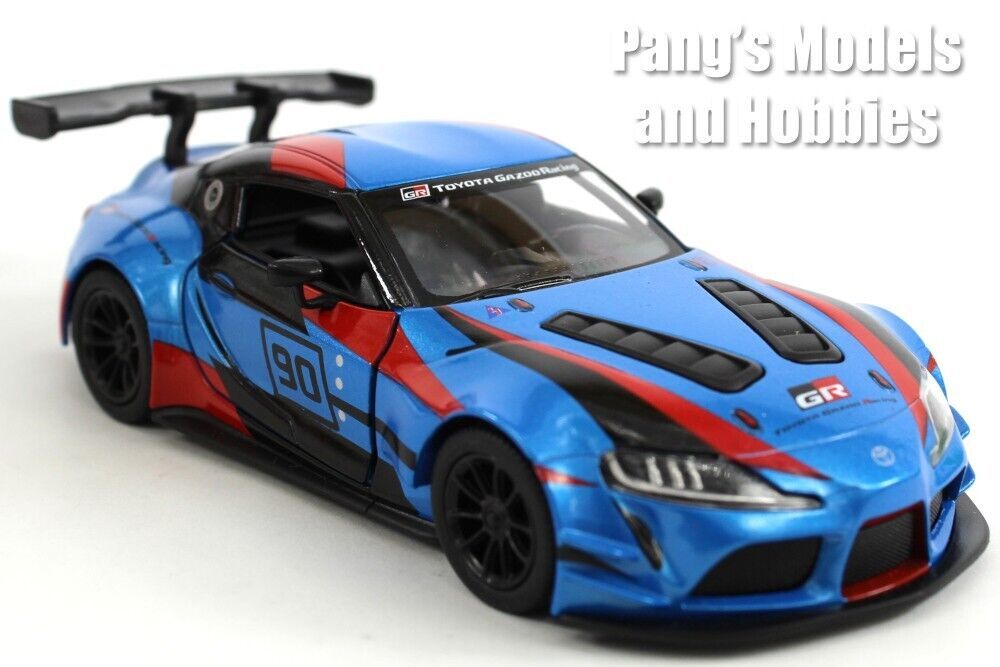 5 inch Toyota GR Supra Racing Concept - Racing - 1/36 Scale Diecast Model - Blue - $16.82