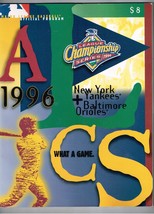 1996 ALCS Game program New York Yankees Baltimore Orioles MLB AL Champio... - $44.55