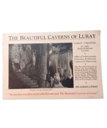 1930 - Beautiful Caverns Of Luray VA Tourist Book Marken &amp; Bielfeld Pub - £39.74 GBP