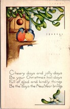 Cheery Days &amp; Jolly Days Be your Christmas Holidays Postcard PC110 - £3.97 GBP
