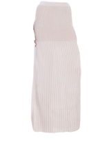 NWT Ronny Kobo IONE in French Gray Plaited Rib Stretch Knit Maxi Skirt XS $356 - £34.26 GBP